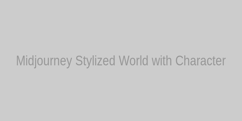 Midjourney Stylized World with Character