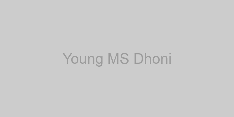 Young MS Dhoni