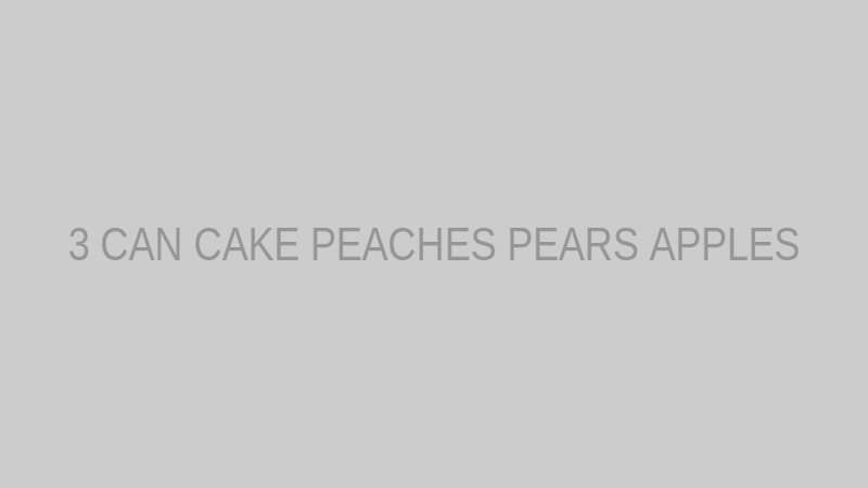 3 Can Cake Recipe