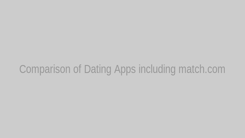 match.com — comparison with other top dating applications