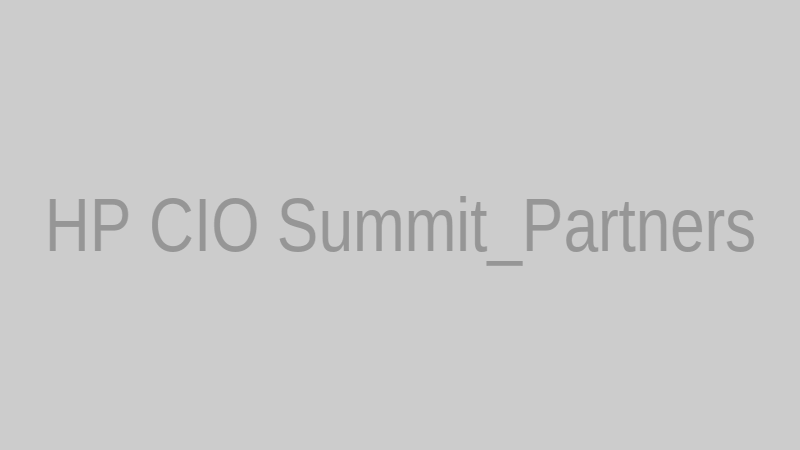 HP CIO Summit_Partners