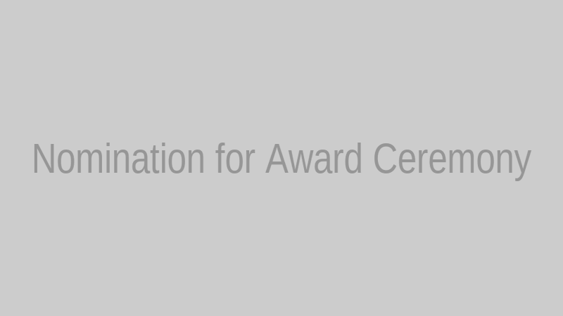 Nomination for Award Ceremony