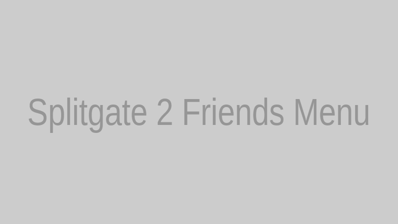 Splitgate 2 friends interface showing crossplay invites