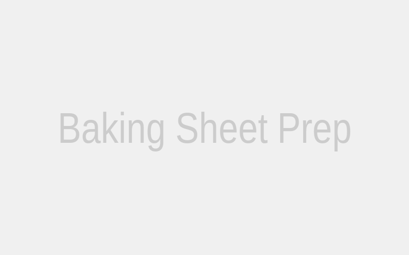 A visual guide to lining baking sheets with parchment paper, an essential first step for non-stick cooking and easy cleanup.