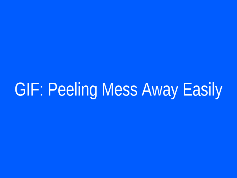 Peel the mess away from TraySnap