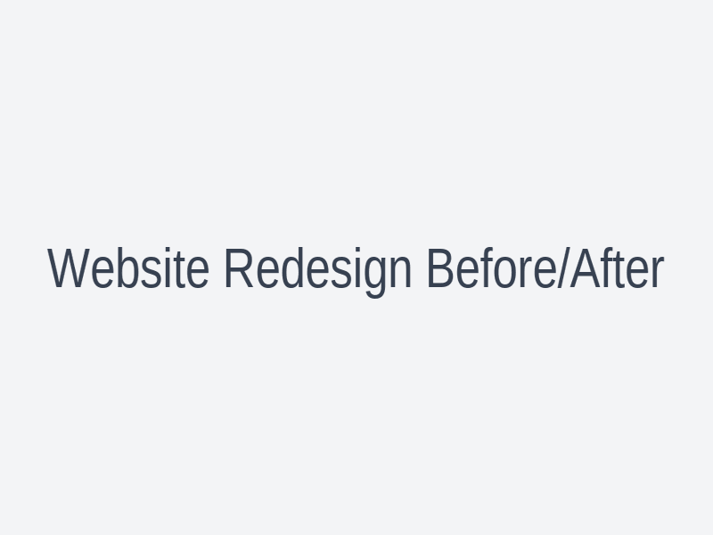 Website Redesign Concept