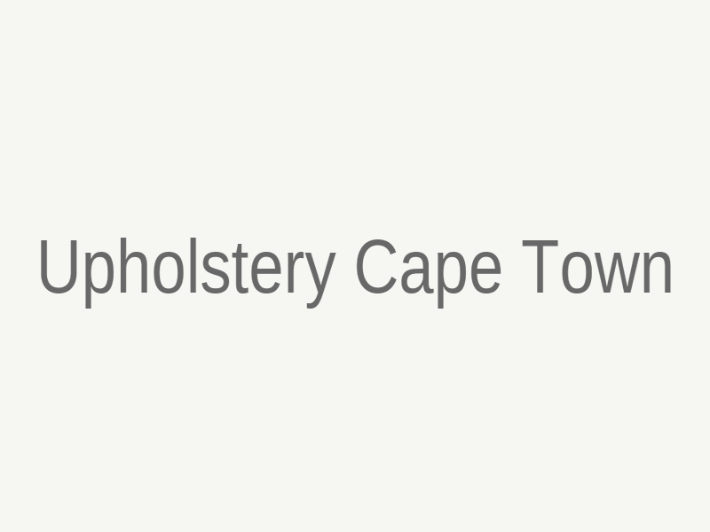 Upholstery Cape Town