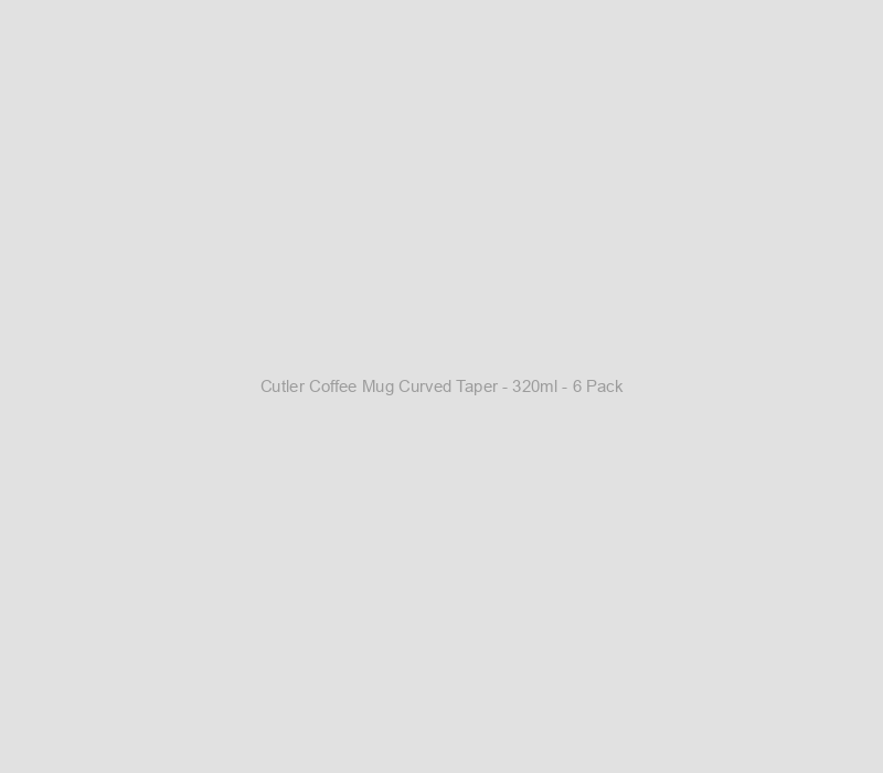 Cutler Coffee Mug Curved Taper - 320ml - 6 Pack