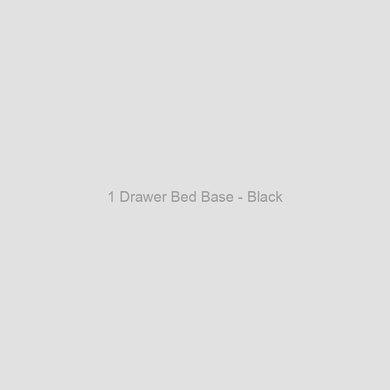 1 Drawer Bed Base - Black