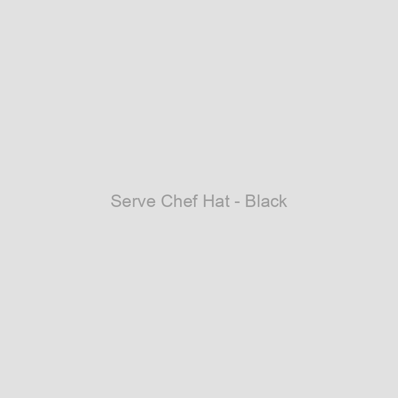 Serve Chef Hat - Black