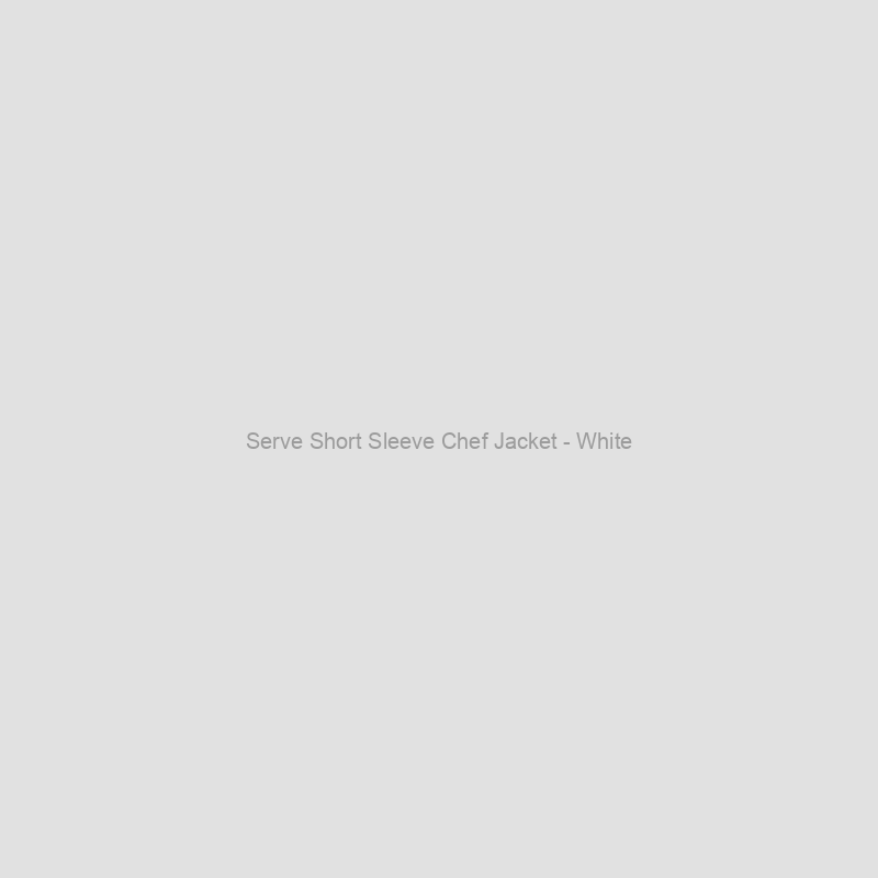 Serve Short Sleeve Chef Jacket - White
