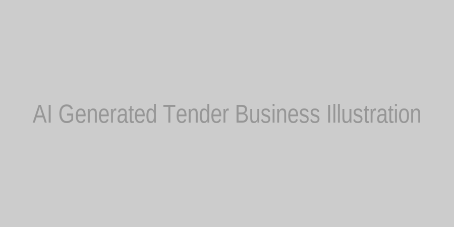 AI generated illustration of a businessman reading tender documents