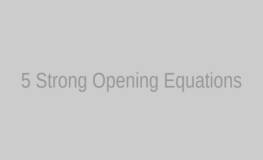Five strong opening equations for Nerdle