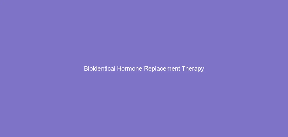 Female Hormone Replacement Michigan